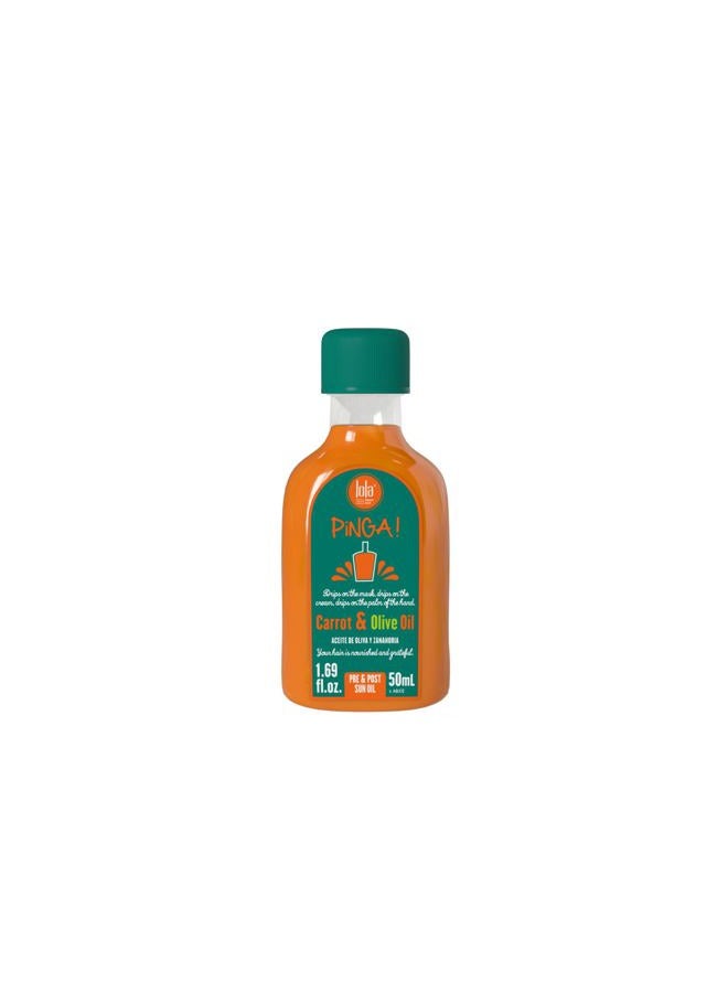 LOLA from Rio Pinga Novo Carrot & Olive Oil 50 ml | UV‑Protective Hair Oil | Nourishing Blend for Dry Hair | Pre & Post‑Shampoo Care - Image 1