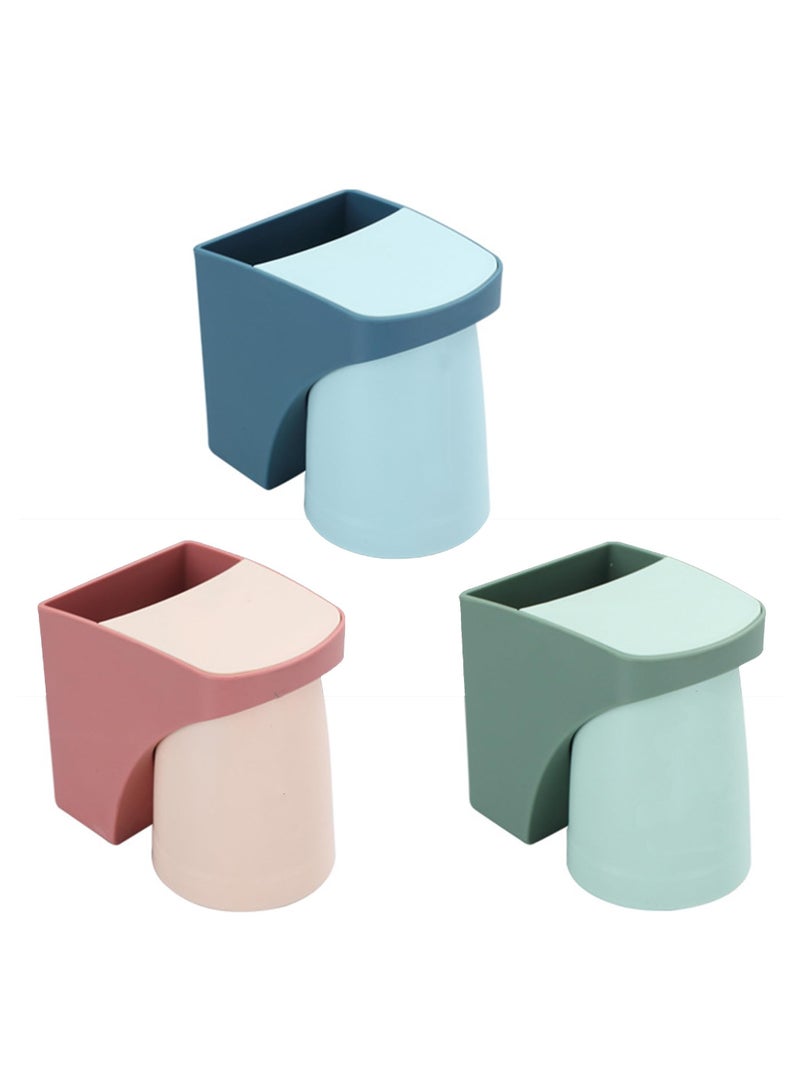 KASTWAVE Toothbrush Holder Set – Custom Magnetic Cup Holder for Bathroom Organization and Storage - Wall Mounted Toothbrush and Toothpaste Holder - Image 1