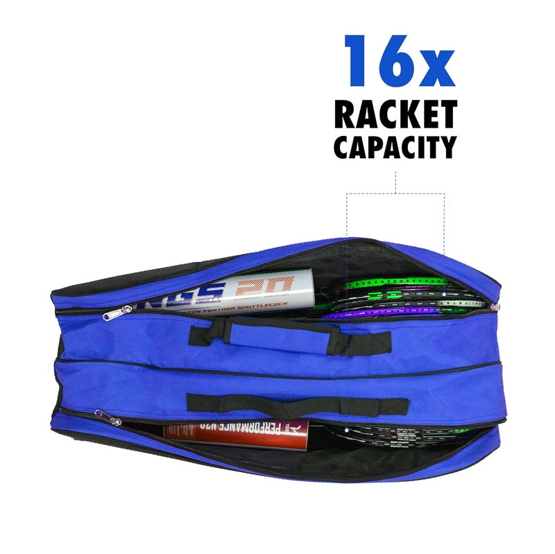 Young حقيبة كيت GTR بسحاب مزدوج | بوليستر متين | جيب جانبي | حقيبة ظهر لنوع كيتبادمنتون - Image 4