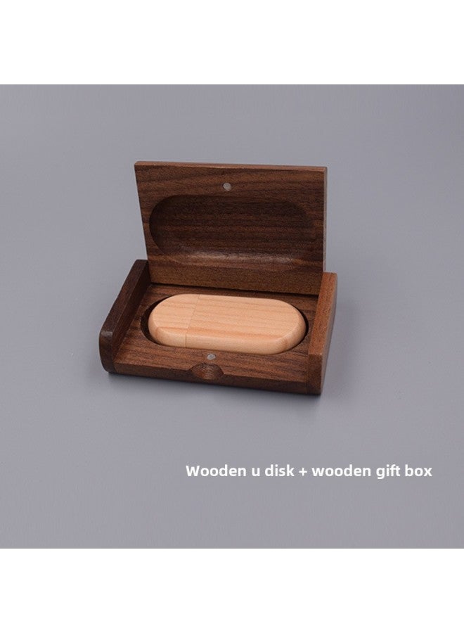 Wooden U Disk Mini 64GB Personality Printing LOGO Chinese Style Large Capacity USB Disk-Capacity:1GB - Image 4