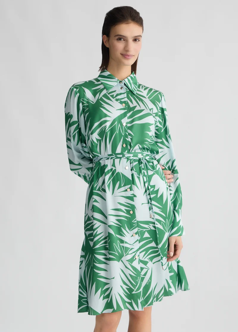 Liu Jo Green shirt dress