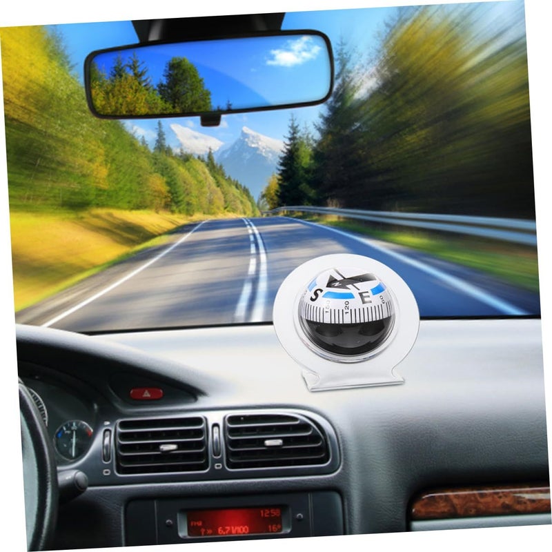 2Pcs Vehicle Compass High Precision Sensor For Accurate Navigation Dash Mount For Suv Truck Rv And Outdoor Hiking Direction Guidance Silver - Image 5