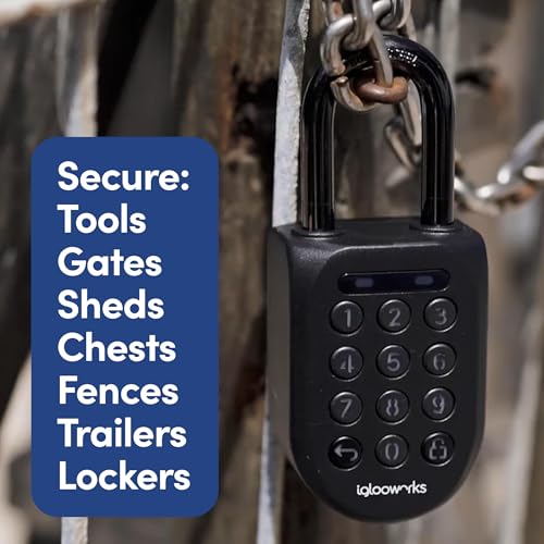 igloohome New Rugged Outdoor Smart Padlock 2E (SP2E) – Manage Access Remotely with Mobile App (iOS/Android) & Dashboard – No WiFi Needed, CEN-3, IK-09 Certified, IP68 Waterproof & 2-yr Warranty - Image 5