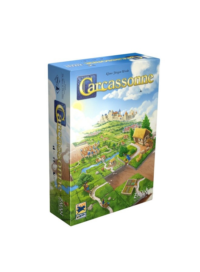 Z-Man Games Carcassonne Board Game (BASE GAME) | Family Board Game | Board Game for Adults and Family | Strategy Board Game | Medieval Adventure Board Game | Ages 7 and up | 2-5 Players | Made by Z-Man Games  - Image 1