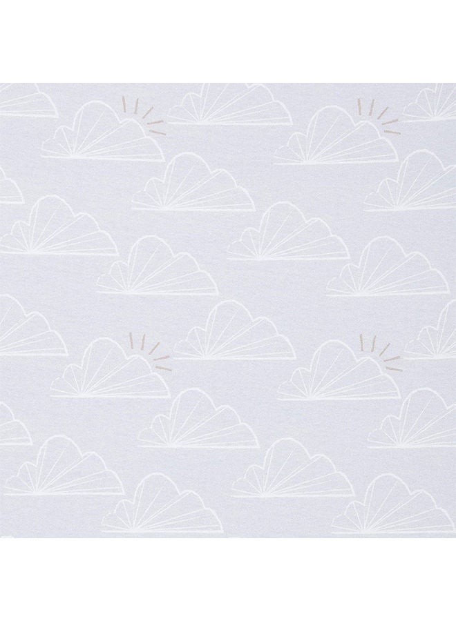 Shnuggle Pack Of 2 Light, Breathable And 100% Soft Jersey Cotton Fitted Sheets For Air Cot Mattress - Grey 120x60 Cm  - Image 4