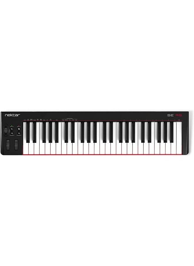 Nektar - Nektar SE49 USB MIDI Keyboard Controller with Nektar DAW Integration,Black white Grey - Image 1
