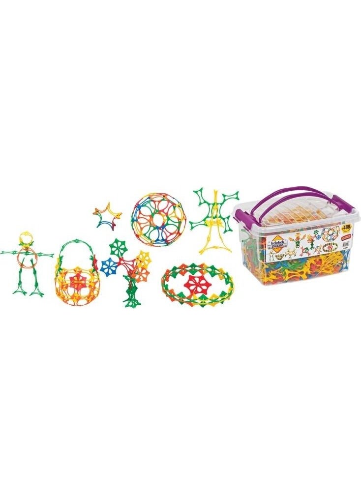 dede Butterfly Puzzle Box Educational Shapes 480 Pieces 