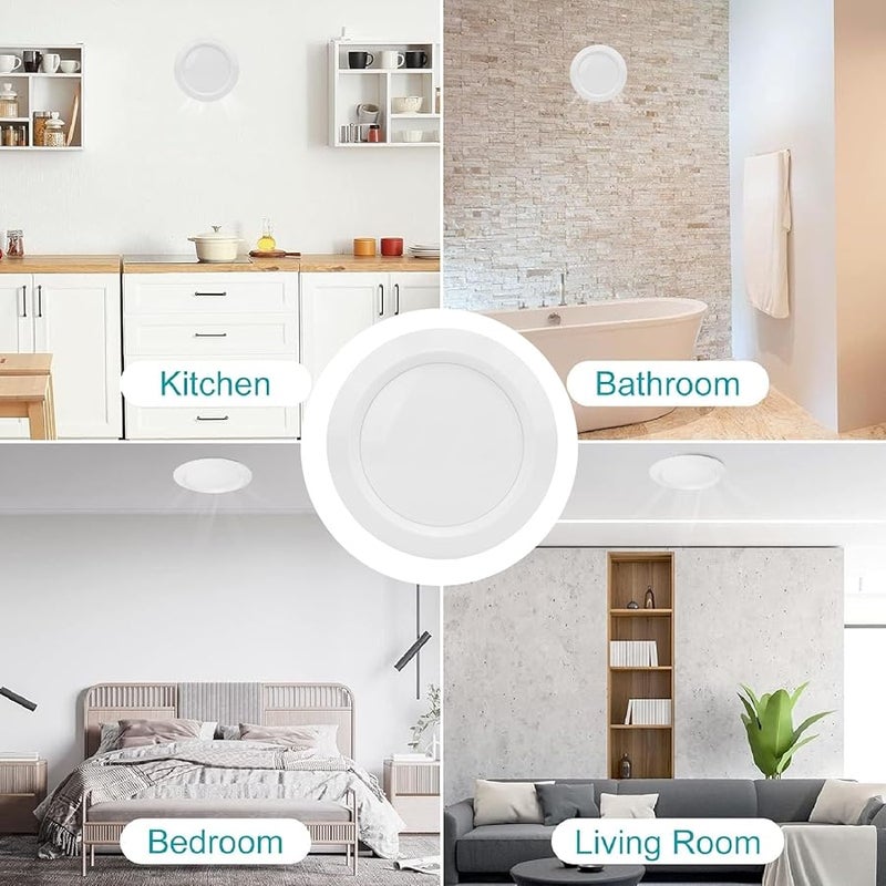 5.9 بوصة مستديرة قابلة للتعديل فتحة تهوية سقف من الأبس للمنزل مطبخ حمام مكتب تكييف هواء - Image 3