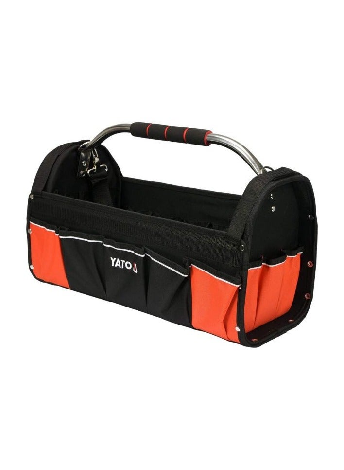 YATO Open Tool Bag 22"w/ Tube Carrier & 11 pockets