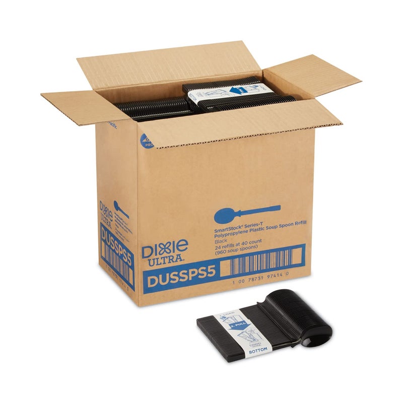 Dixie Ultra DUSSPS5 Polypropylene Spoon Set Black 960Carton