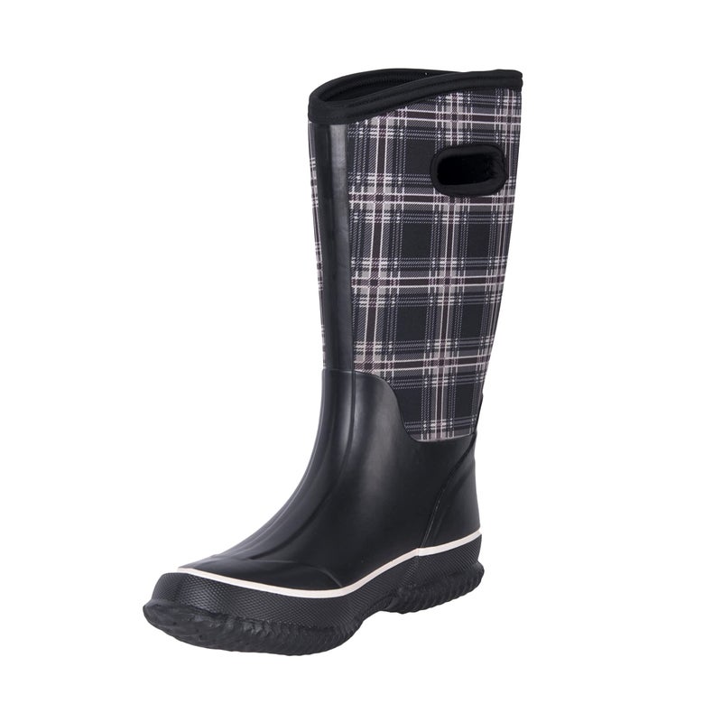 WTW Mid Calf Rain Boots for Women - Waterproof Insulated Neoprene Mud Boots Outdoor Hunting Garden Boots - Image 1