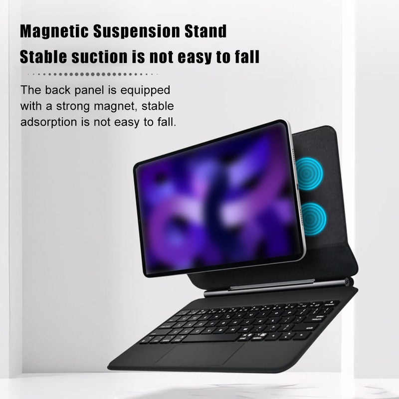 Three-in-One Design Tablet Smart Control Keyboard, Strong Magnetic Absorption, BT5.2 Long Endurance with 3-Level Adjustable Backlight, 135° Adjustable Angle, Suitable for iPad 10th Generation 2022 - Image 2