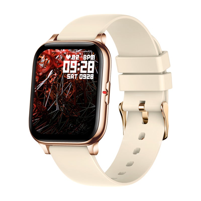 1.69" Color Screen Gold Smart Bracelet 240x280 Resolution Heart Rate Monitor - Tracks Blood Pressure Blood Oxygen Sleep 8 Motion Modes Smart Bracelet Waterproof Fitness Tracker for Men Women - Image 1