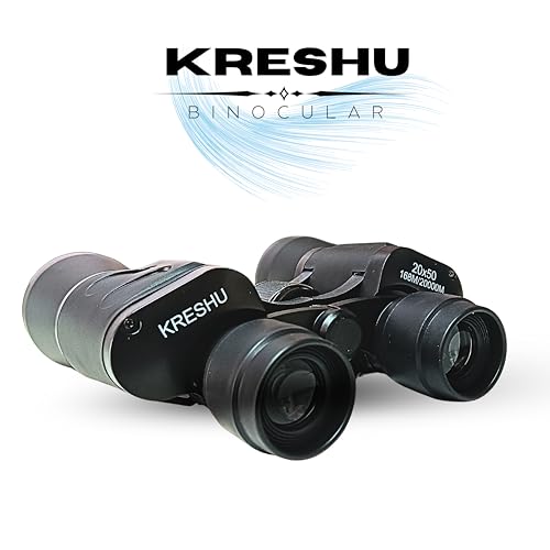 Kreshu 20x50 Zoom Long Distance Professional Binoculars | Lightweight Durbeen Focus Lense Binocular for Kids and Adults | Durbin for Trekking Hiking Sports Sightseeing (Pack of 1) - Image 4