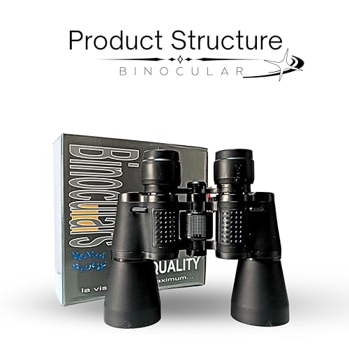 Kreshu 20x50 Zoom Long Distance Professional Binoculars | Lightweight Durbeen Focus Lense Binocular for Kids and Adults | Durbin for Trekking Hiking Sports Sightseeing (Pack of 1) - Image 5