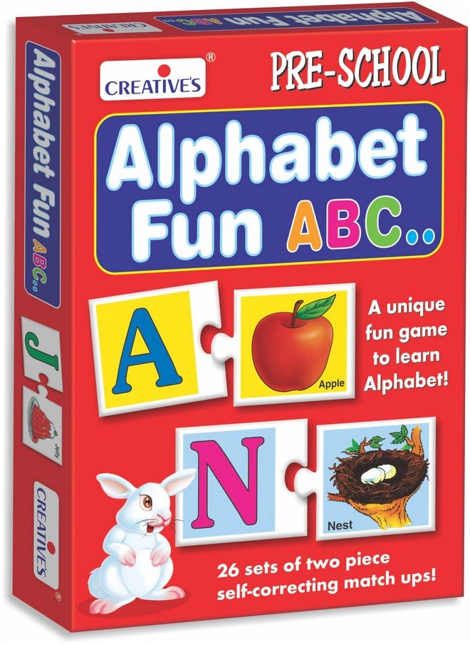 Creative's Creative's Alphabet Fun ABC| Early Learning Educational Puzzle Game | Eye-Hand Coordination Puzzles for Girls & Boys Fun with Learning | Alphabet Puzzle | Educational Gift for Kids 3 & Up  - Image 1