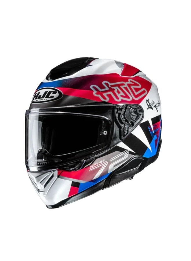 HJC RPHA 72 GOLDY BK/WH/RD/BL HELMET - Image 1