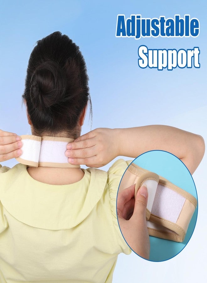 Tweruna 2 Pack Thyroid Castor Oil Neck Wrap, Reusable Neck Castor Oil Pack for Thyroid Women Men, Comfort Fit (White, Khaki) - Image 4