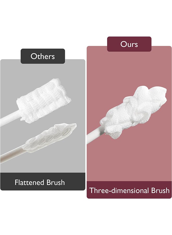 Momcozy منظف لسان الأطفال من الشاش، فرشاة أسنان للأطفال للاستخدام مرة واحدة، فرشاة أسنان للأطفال لتنظيف الفم واللثة، عصا تنظيف الفم للأطفال الرضع، منظف فم للأطفال حديثي الولادة، 40 قطعة - Image 2