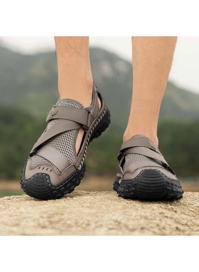 CARTELO Hot Sale【amphibious】men's Genuine Leather Sandals Breathable Mesh Water Sports Shoes Outdoor Adventure Sandals For Men - Image 4