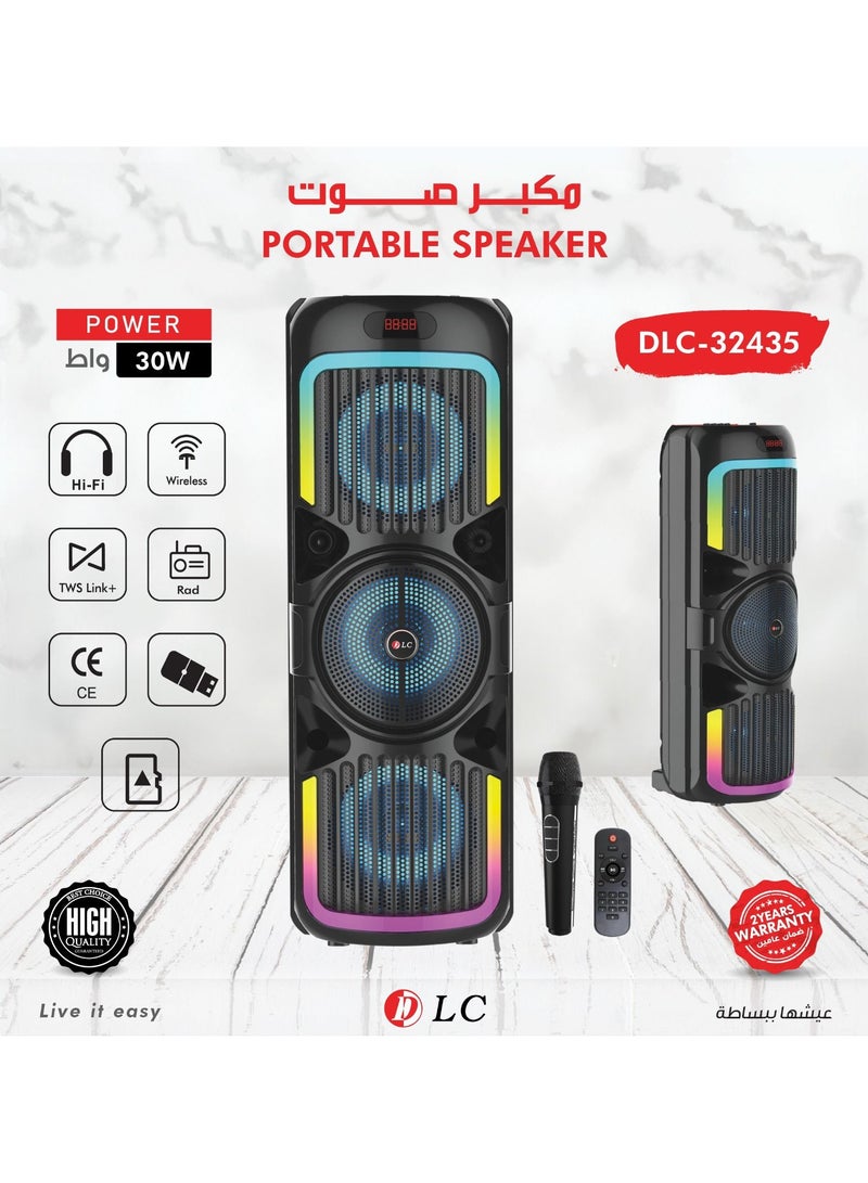 دي إل سي  مكبر صوت لاسلكي دي جي مع جهاز تحكم عن بعد DLC-32435 - Image 3