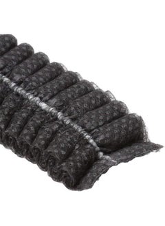 Gesalife 200 Pieces Disposable Shower Caps Non Woven Mob Hair Net 19 Inch Black and White Combo  - Image 4