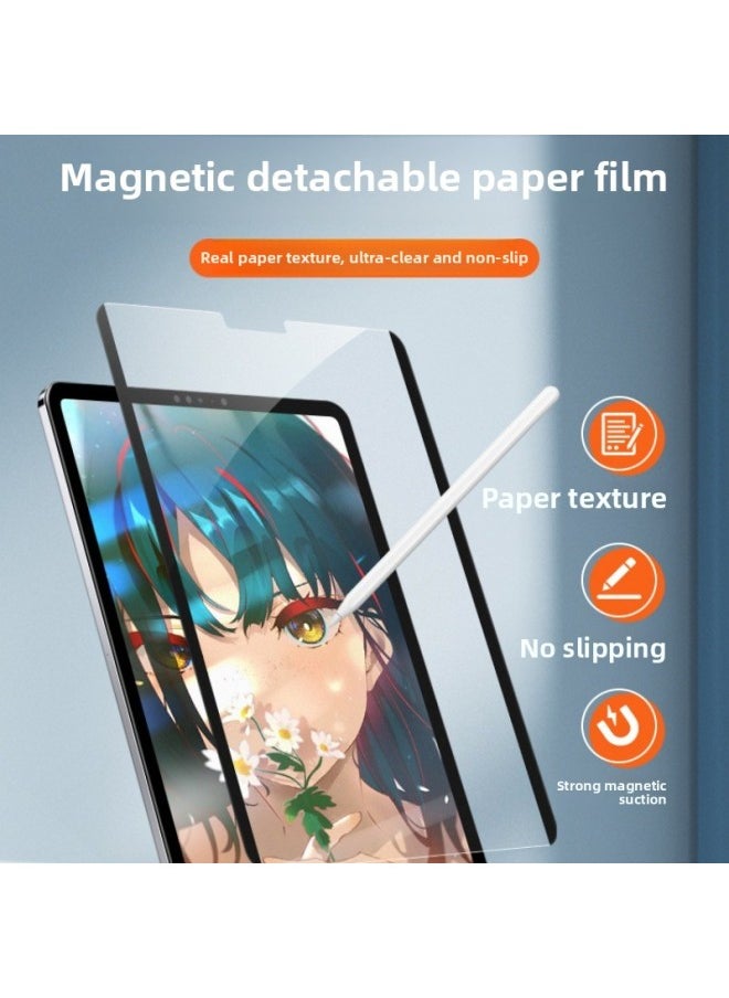 Generic - Suitable For Apple Ipad Paper Film IPad10.2-inch Removable Magnetic Film Pro11 Hand-painted Writing Film Air5-Color:Adhesive Type Paper-like Film Packaging Card Scraping Kit-Size:ipad Air 13  2025 - Image 1