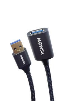 MOWSIL USB Extension Cable 5Mtr ,USB A Male to Female Extension Cord USB 3.0 Extender 5Gbps Data Transfer Compatible with Webcam, Phone, USB hub, Mouse, Keyboard, Hard Drive, Headset,  - Image 1