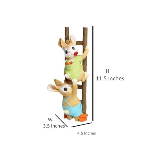 The Decorshed Bunny Ladder for Home Decoration Garden Decor Room Decor Balcony Decoration - Image 3