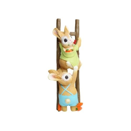 The Decorshed Bunny Ladder for Home Decoration Garden Decor Room Decor Balcony Decoration - Image 1