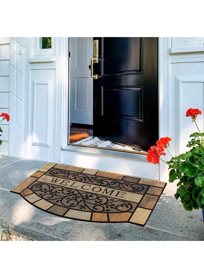 CHICHIC Entrance Door Mat Large 24 x 36 Inch Entry Way Doormat Front Door Rugs Outdoors Heavy Duty Welcome Mat, Non Slip Rubber Back Low Profile for Garage, Patio, High Traffic Area, Vine - Image 2