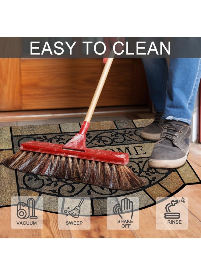 CHICHIC Entrance Door Mat Large 24 x 36 Inch Entry Way Doormat Front Door Rugs Outdoors Heavy Duty Welcome Mat, Non Slip Rubber Back Low Profile for Garage, Patio, High Traffic Area, Vine - Image 5