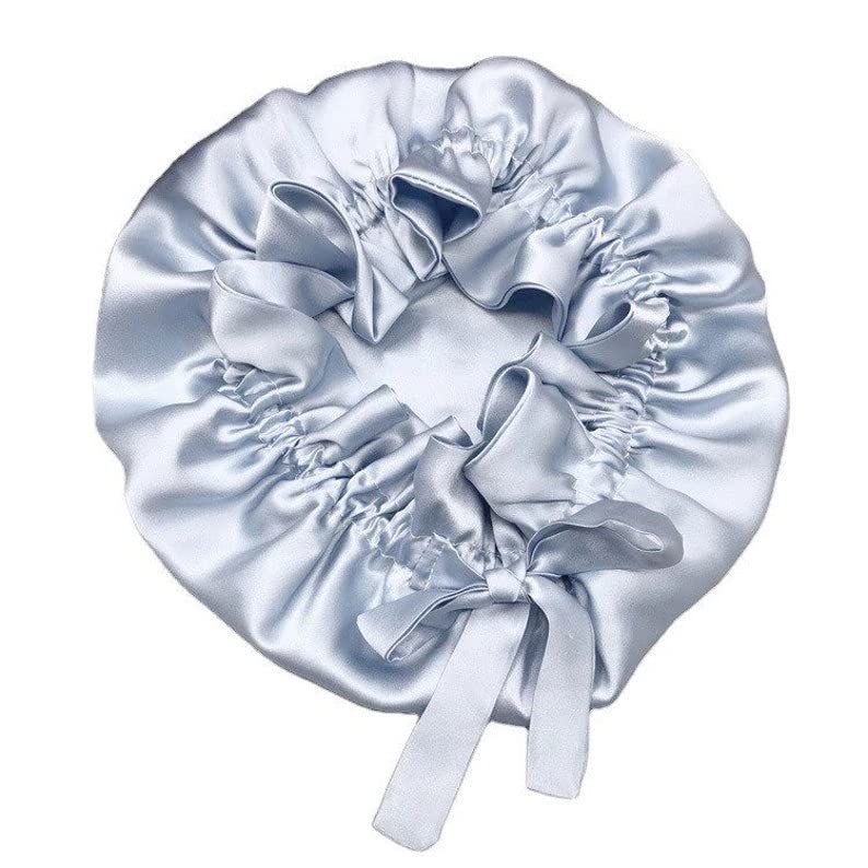 Atrube Premium Satin Silk Bonnet I Reversible Cap with Adjustable Satin tie Band | Satin Bonnet with Drawstring Silk Head Cover for Women Pack of 1 Multicolour - Image 1