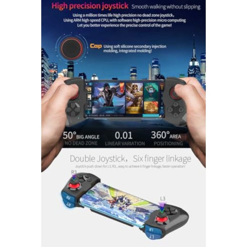 Mobile Gaming Controller for iPhone iOS Android PC Wireless Gamepad Joystick for iPhone 17/iPhone 16/15/14/12, iPad, MacBook, Galaxy S22/S21/S20, TCL, Tablet, PC - 18+ Hour Battery Life - COD - Image 3
