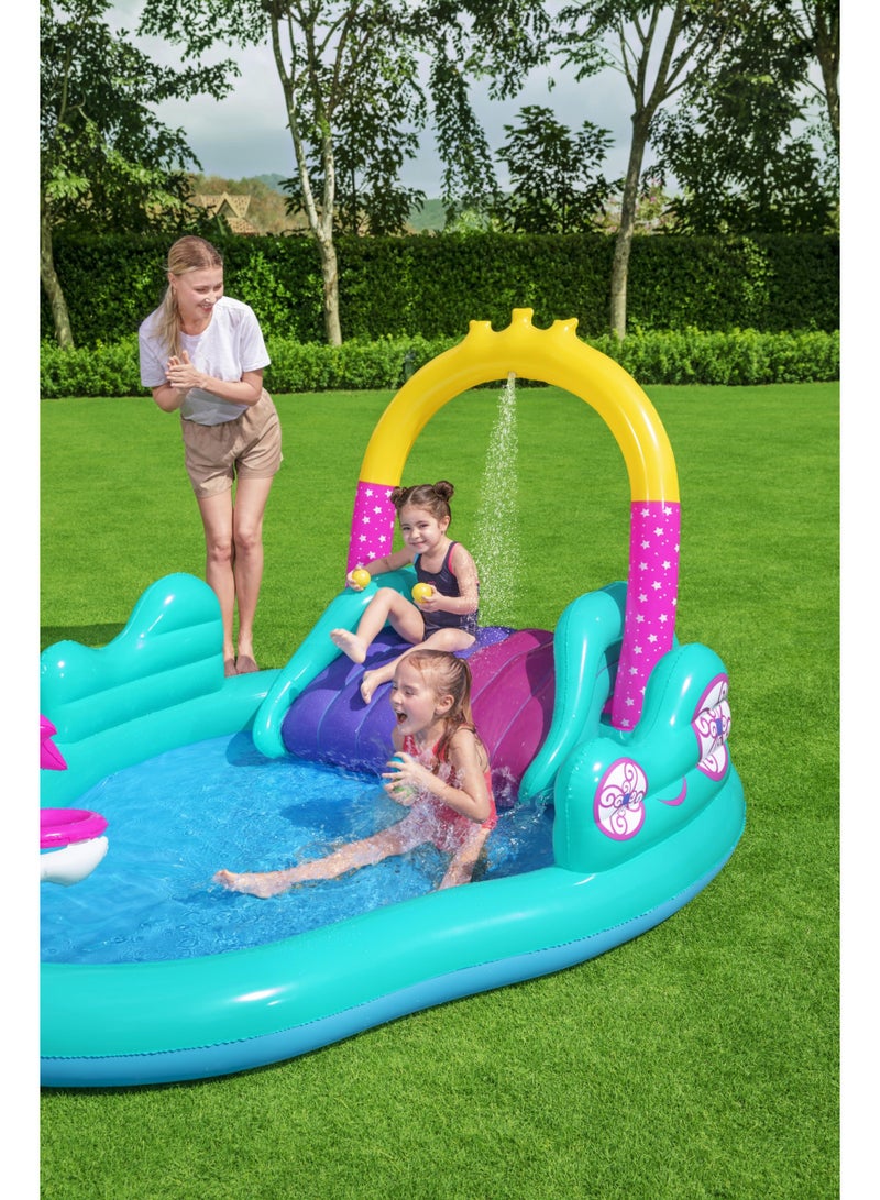 Bestway Inflatable Playcenter Magic Unicorn 274x198x137cm | with Inflatable Slide and Water Splash | Kiddie Pool | Kids Pool | Easy to Set Up | Backyard Pool | Family Pool Perfect for Summer - Image 4
