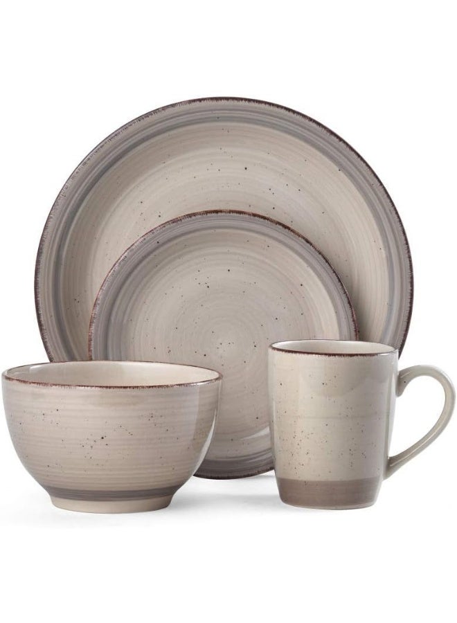 Pfaltzgraff Sadie Pack of 16 Dinnerware Set Cream - Image 2