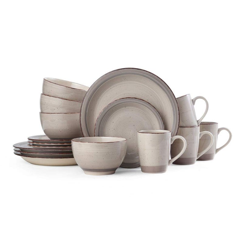 Pfaltzgraff Sadie Pack of 16 Dinnerware Set Cream - Image 1