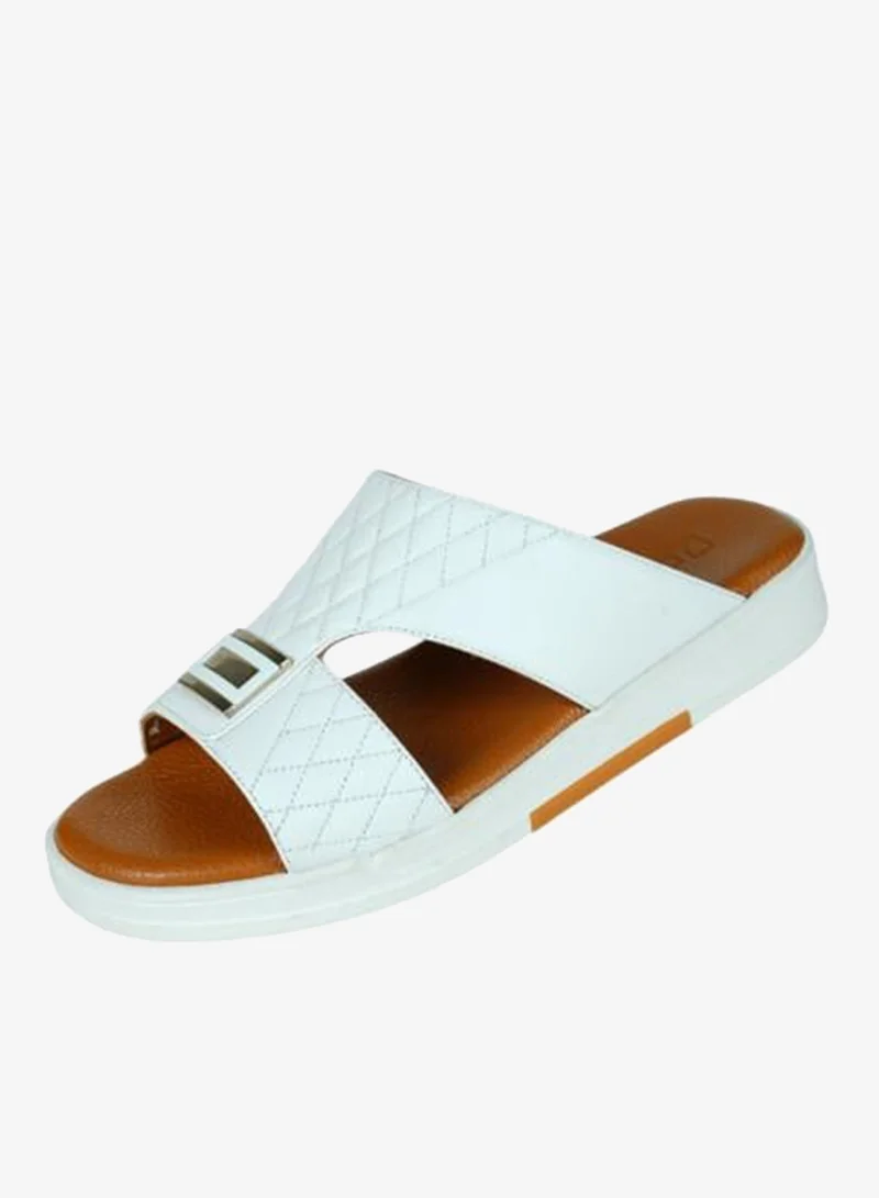 008-3643 Barjeel Uno Mens Arabic Sandals MSA138 White