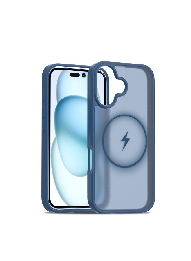 NIBEMINENT TPU Skin Feel Protection Case With Magsafe For iPhone 14, Blue