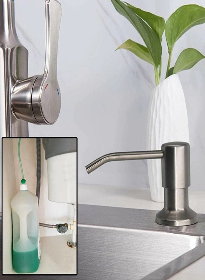 amiciCare Kitchen Sink Soap Dispenser Built-in Countertop S.S Steel Dispenser Pump with 360 Degree Rotating Head and 1.15m Extension Pipe (Dispenser Pump with Extension Pipe), Plastic - Image 5