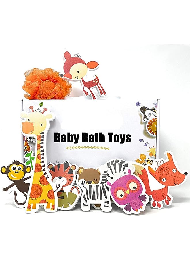 vesus Bath Toys Fun Foam Animals with Storage Bag - Image 1