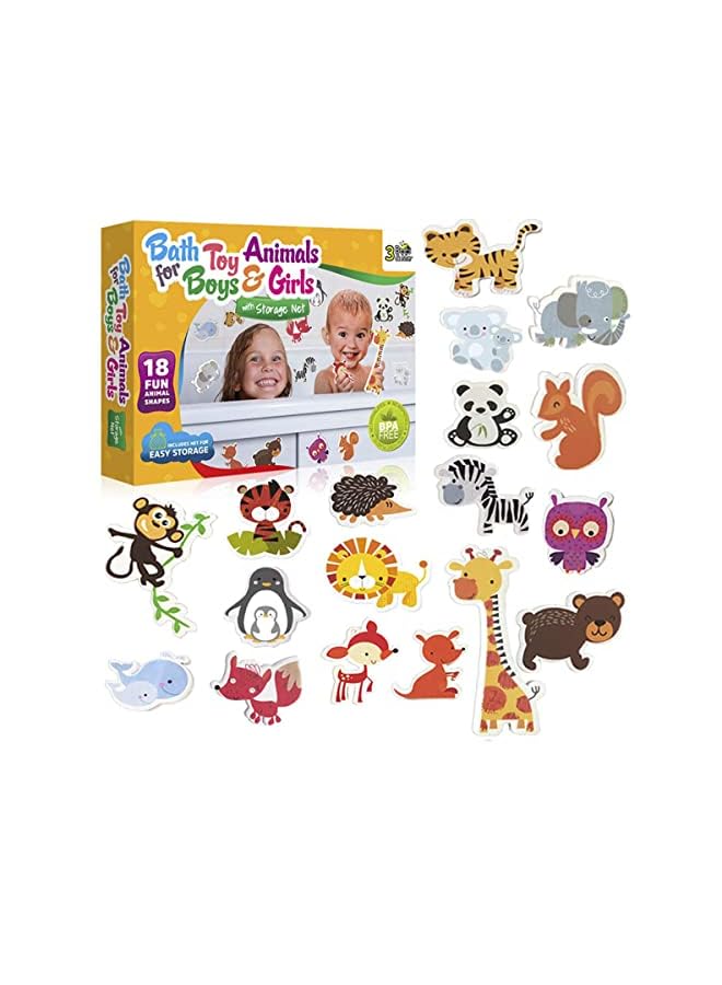 vesus Bath Toys Fun Foam Animals with Storage Bag - Image 2