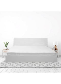 Hotel Linen Klub Hotel Linen Klub Mattress Encasement (Mattress Cover) 1PC Water Proof Zipper Lock Microfiber 110 GSM Super Soft Fabric Double Size 150 x 200 + 30 cm  - Image 1