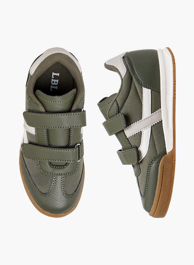 LBL by Shoexpress Boys Panelled Sneakers with Hook and Loop Closure - Image 2