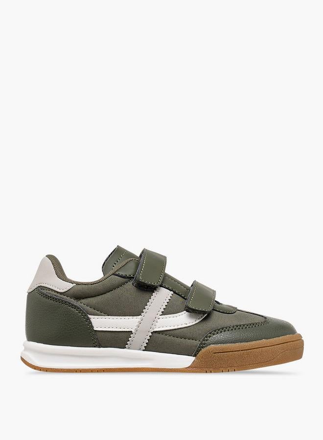 LBL by Shoexpress Boys Panelled Sneakers with Hook and Loop Closure - Image 3