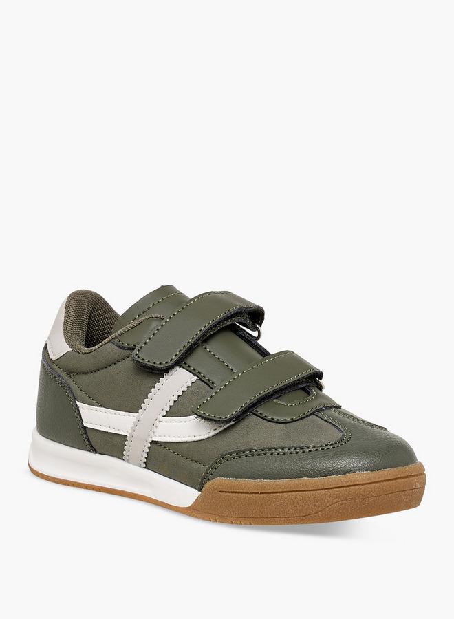 LBL by Shoexpress Boys Panelled Sneakers with Hook and Loop Closure - Image 1