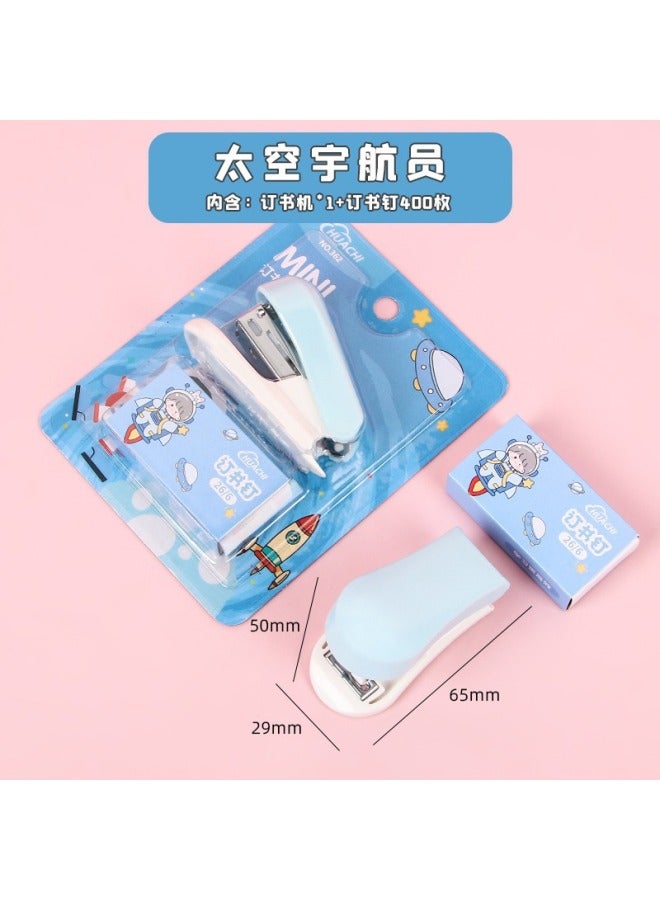 HELPS Cartoon Stapler Customized Mini Trumpet Set Cute Student Stationery Multifunctional Binding Machine Stapler - Image 1