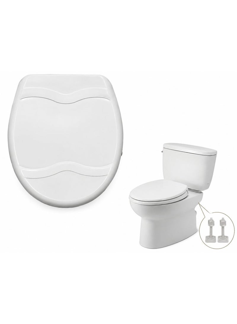 Bathroom accessories (white toilet seat cover, dimensions as shown in the picture) - Image 1