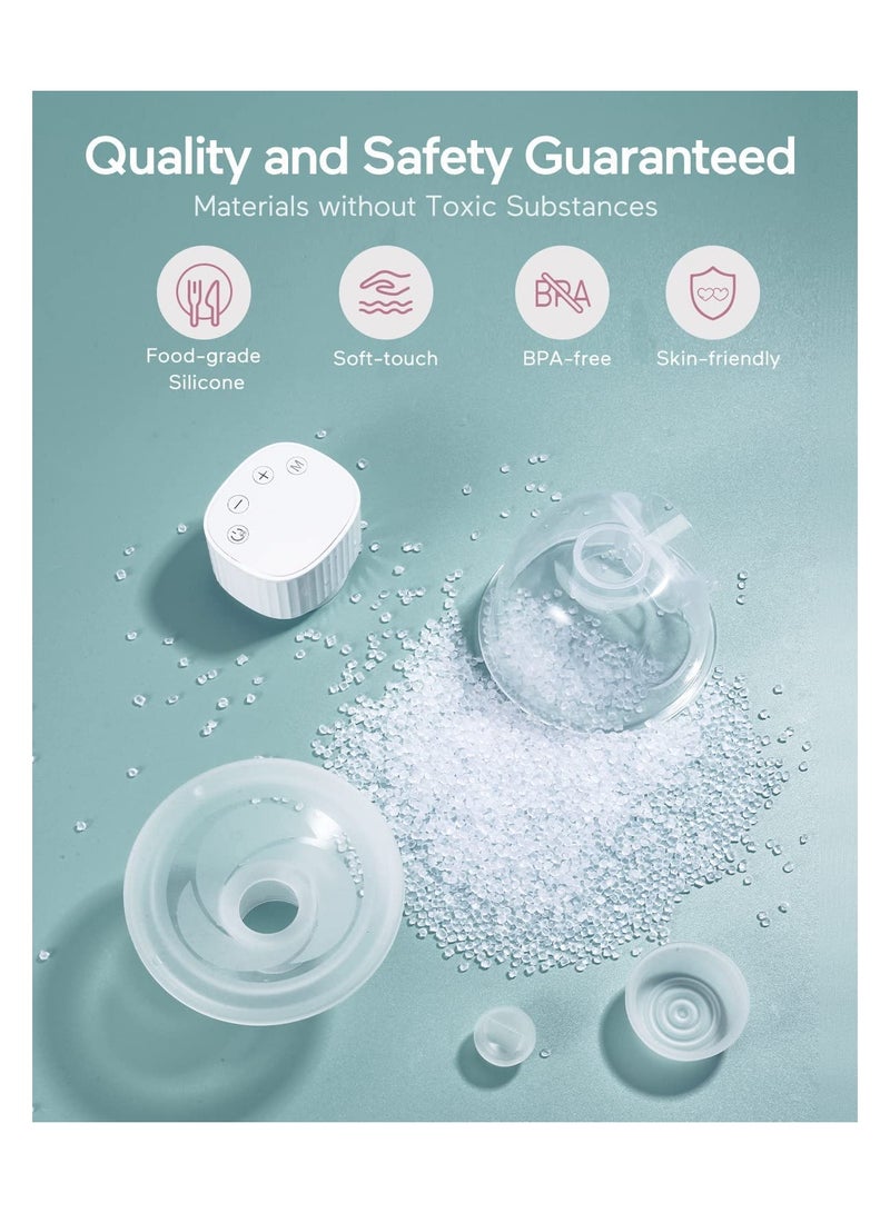 Wearable Breast Pump, Supermom Double Hands Free Breast Pump, Electric Breast Pump Portable with 3 Modes  9 Levels , Memory Function, Low Noise  Painless - Image 4