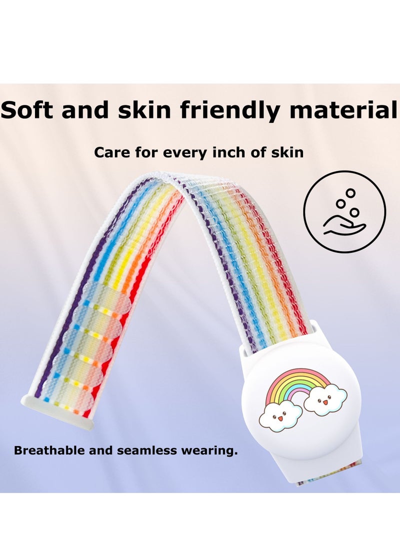 Innoshine 2 Pack Kids Wristband for Airtag  Carton Airtag Holder for Kids, Nylon AirTag Bracelet Kids, Lightweight, Waterproof Band Watch Bracelet Air Tag Cover for children - Image 5